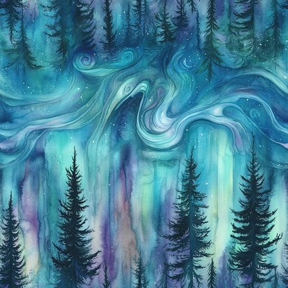Aurora Pines Pattern 27 Minky Fabric