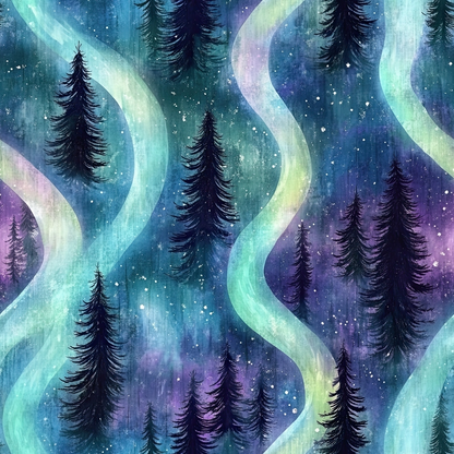Aurora Pines Pattern 28 Minky Fabric