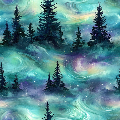 Aurora Pines Pattern 31 Minky Fabric