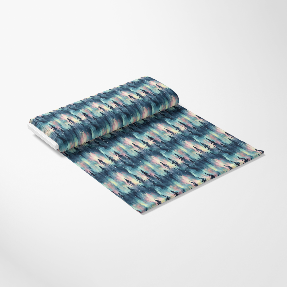 Northern Lights Forest Pattern 34 Quilting Cotton Fabric