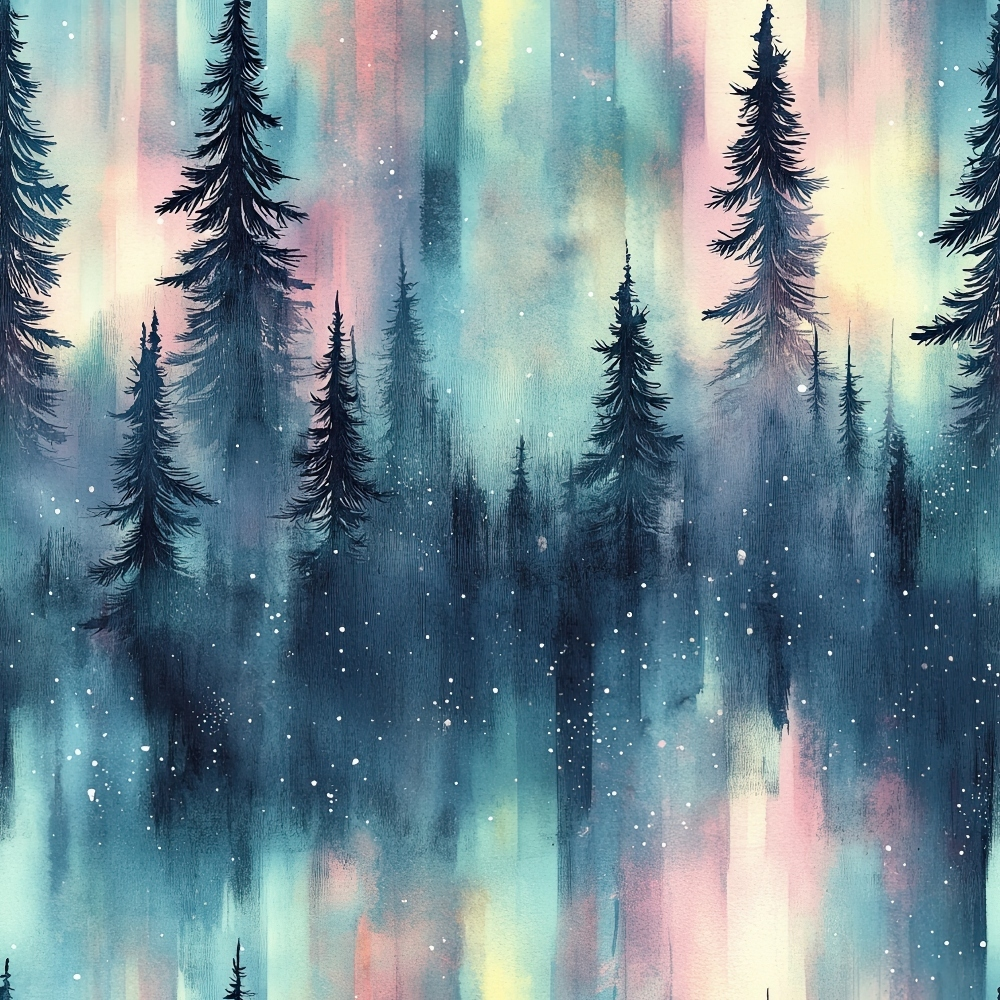 Aurora Pines Pattern 34 Minky Fabric