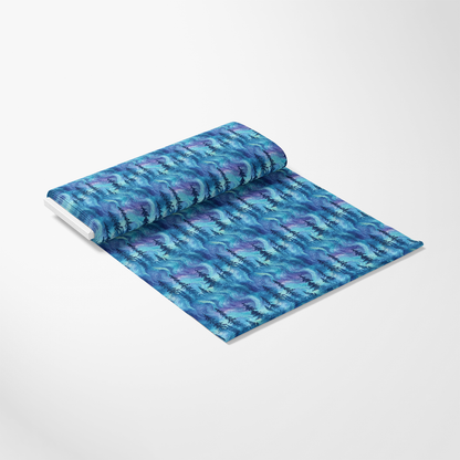 Northern Lights Forest Pattern 4 Quilting Cotton Fabric