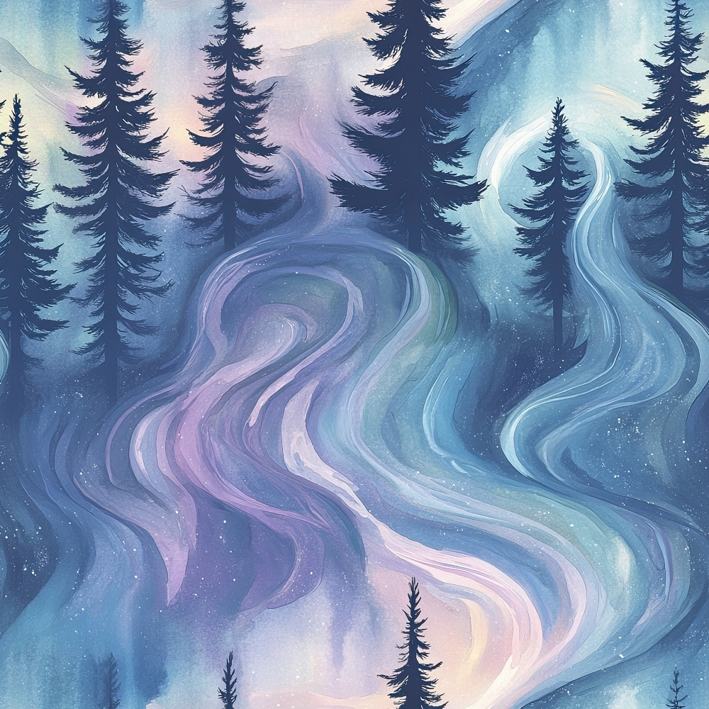 Aurora Pines Pattern 5 Minky Fabric