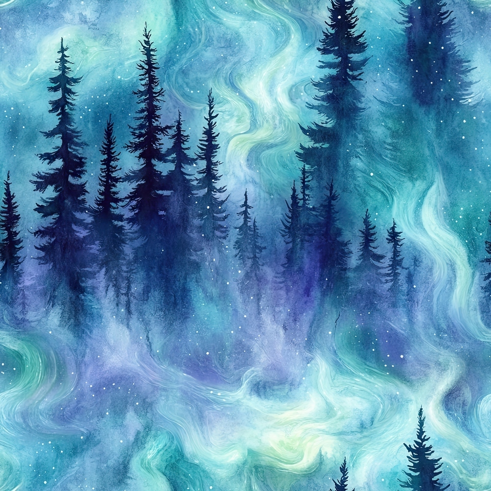 Aurora Pines Pattern 7 Minky Fabric