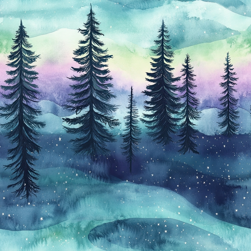 Aurora Pines Pattern 9 Minky Fabric