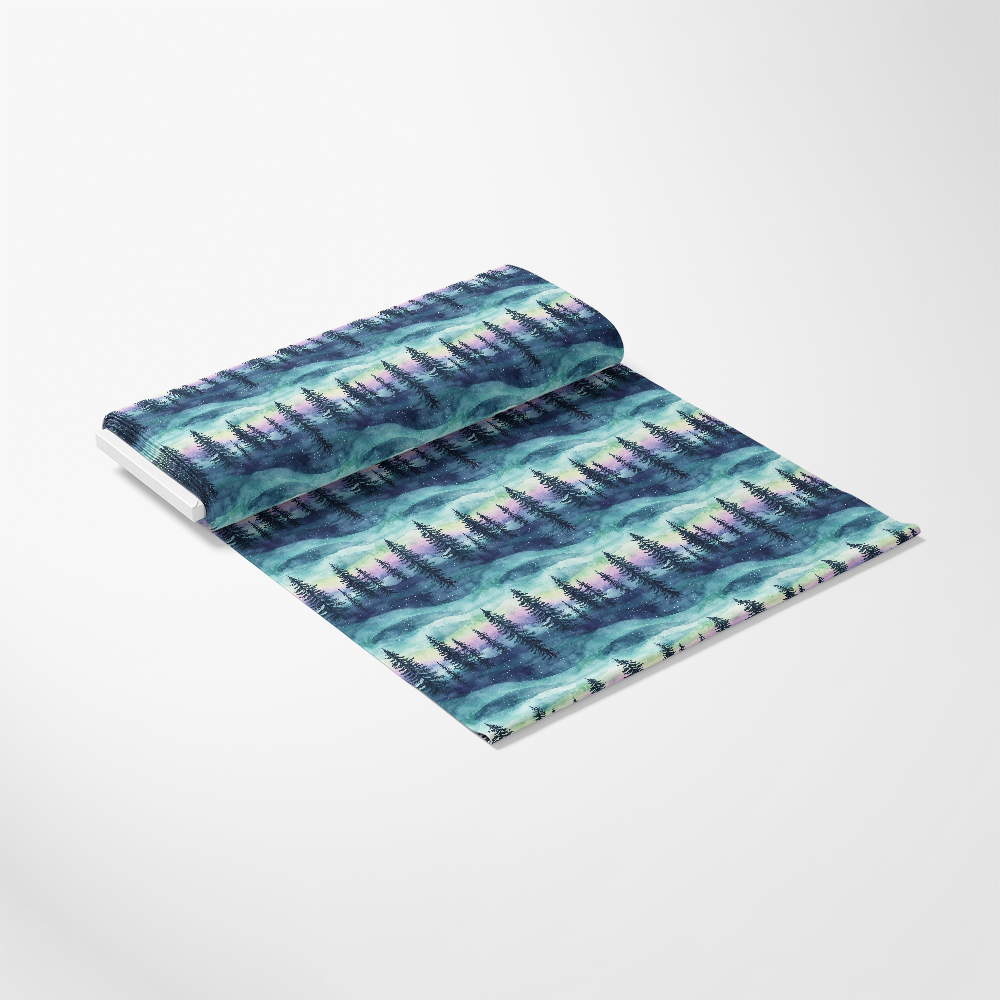 Northern Lights Forest Pattern 9 Quilting Cotton Fabric