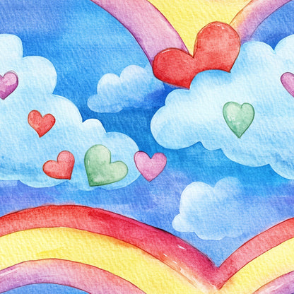 Pastel Sky Dreams Pattern 4 Minky Fabric