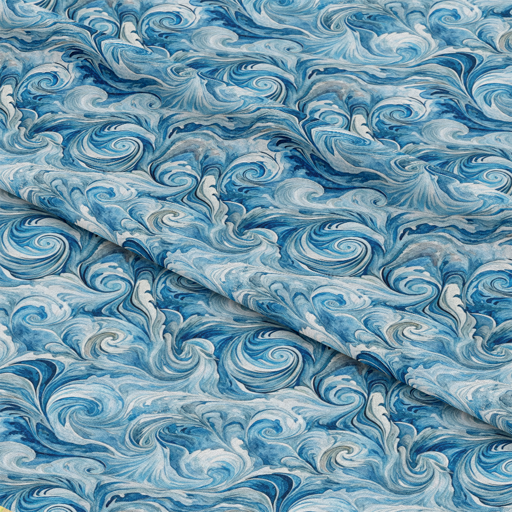 Ocean Swirls Pattern 11 Quilting Cotton Fabric
