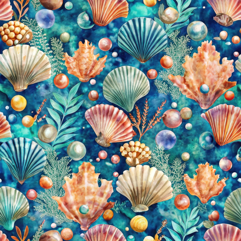 Tidal Treasures Pattern 10 Minky Fabric