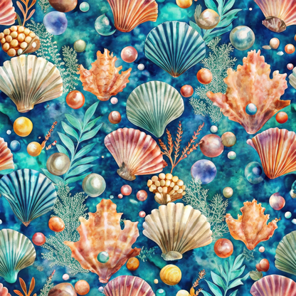 Tidal Treasures Pattern 10 Minky Fabric