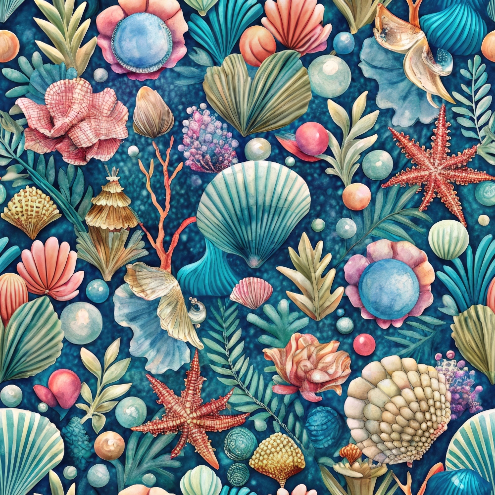 Tidal Treasures Pattern 11 Minky Fabric