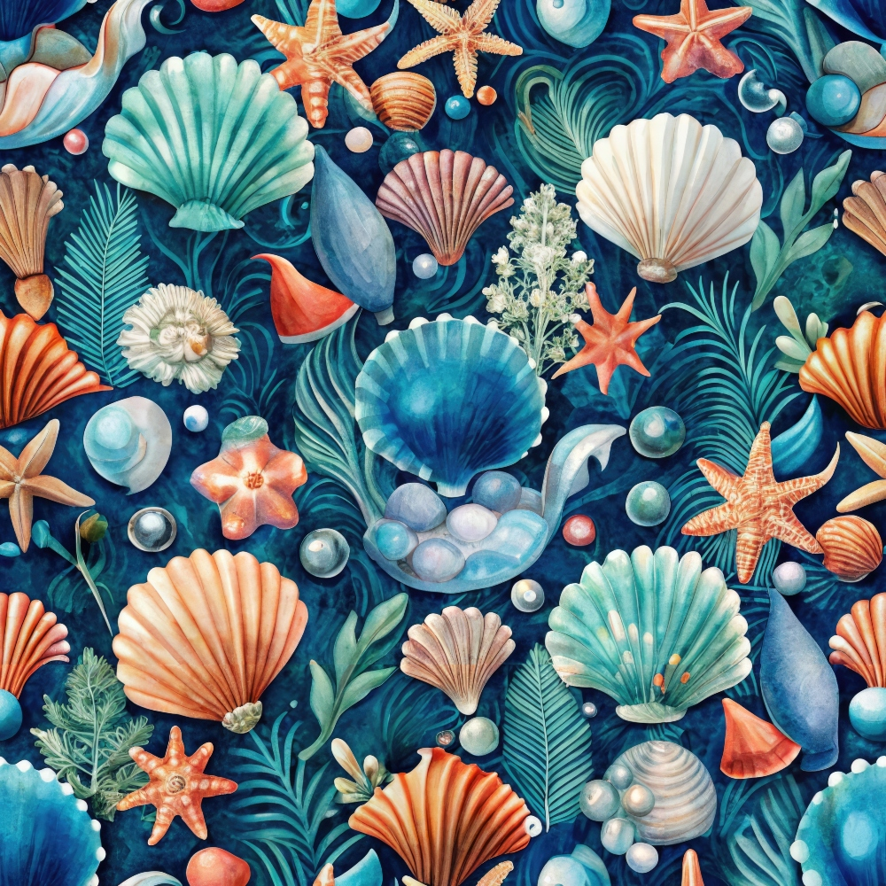 Tidal Treasures Pattern 12 Minky Fabric