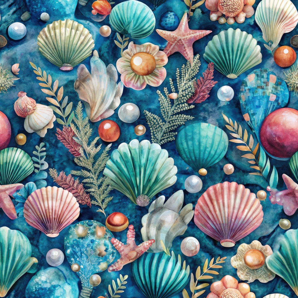 Tidal Treasures Pattern 3 Minky Fabric
