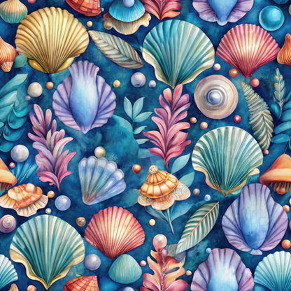 Tidal Treasures Pattern 5 Minky Fabric
