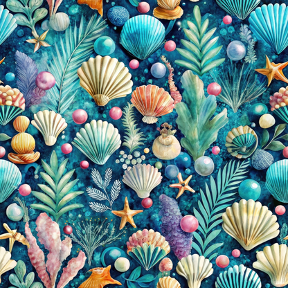 Tidal Treasures Pattern 8 Minky Fabric