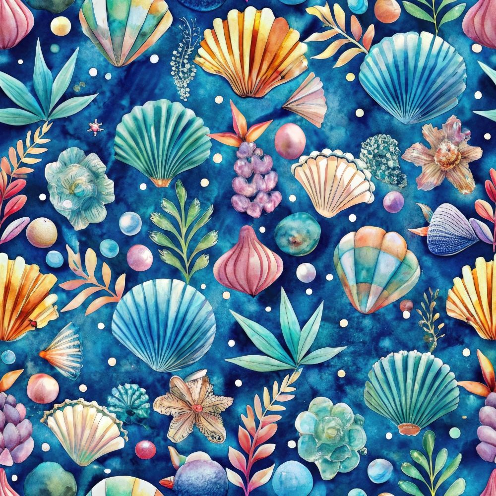 Tidal Treasures Pattern 9 Minky Fabric