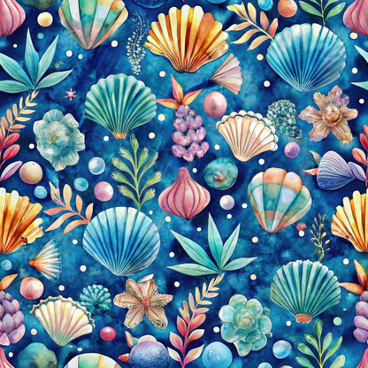 Tidal Treasures Pattern 9 Minky Fabric
