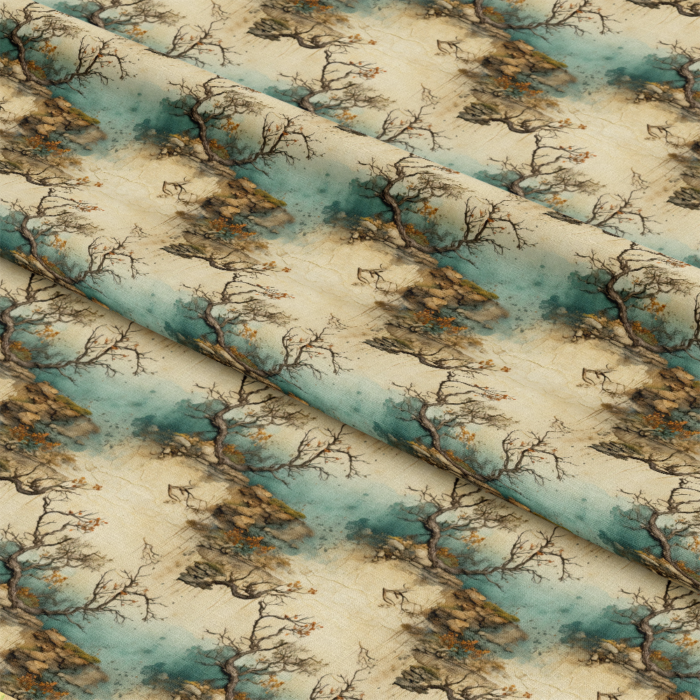 Old Tree Groves Pattern 2 Quilting Cotton Fabric