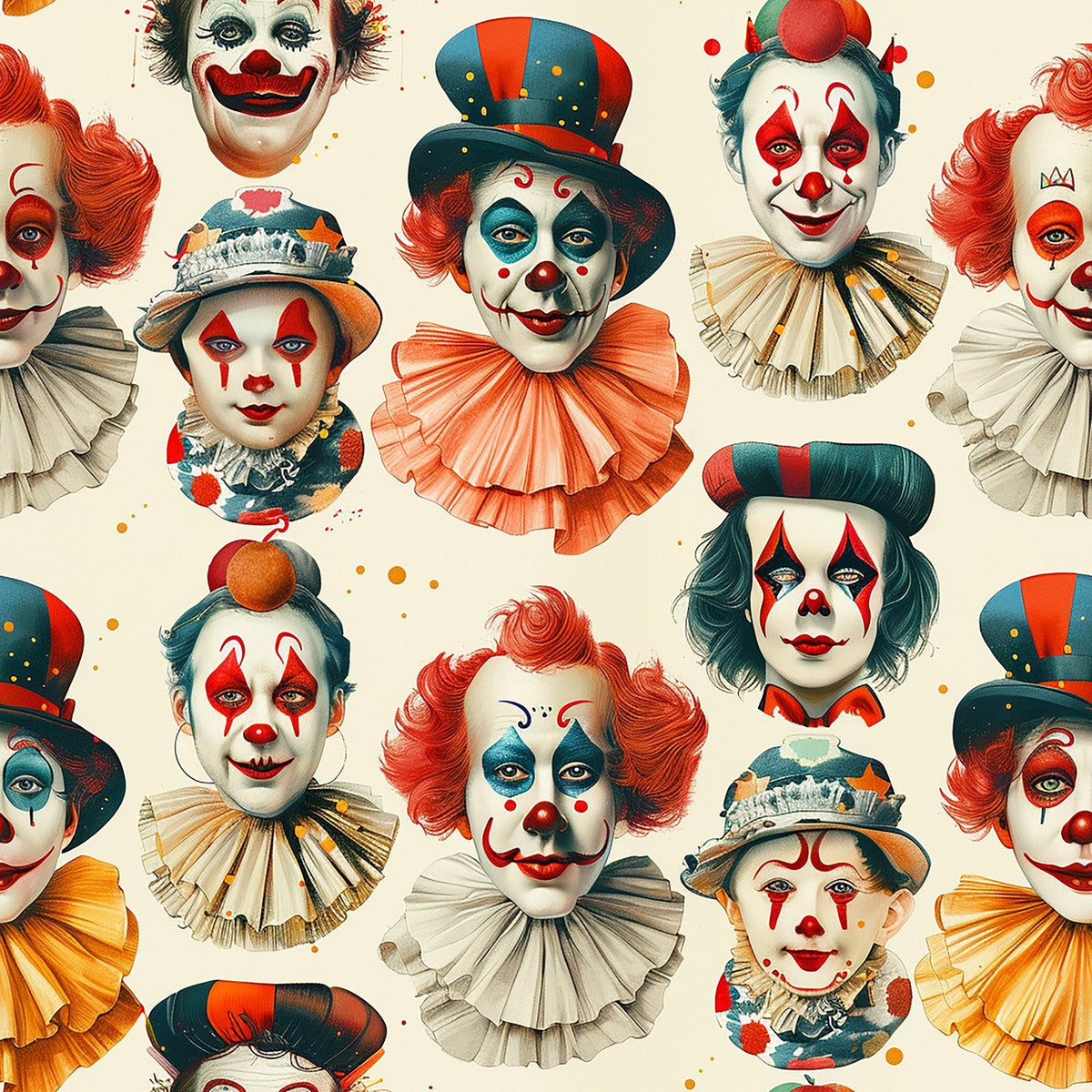 Big Top Jesters Pattern 11 Minky Fabric
