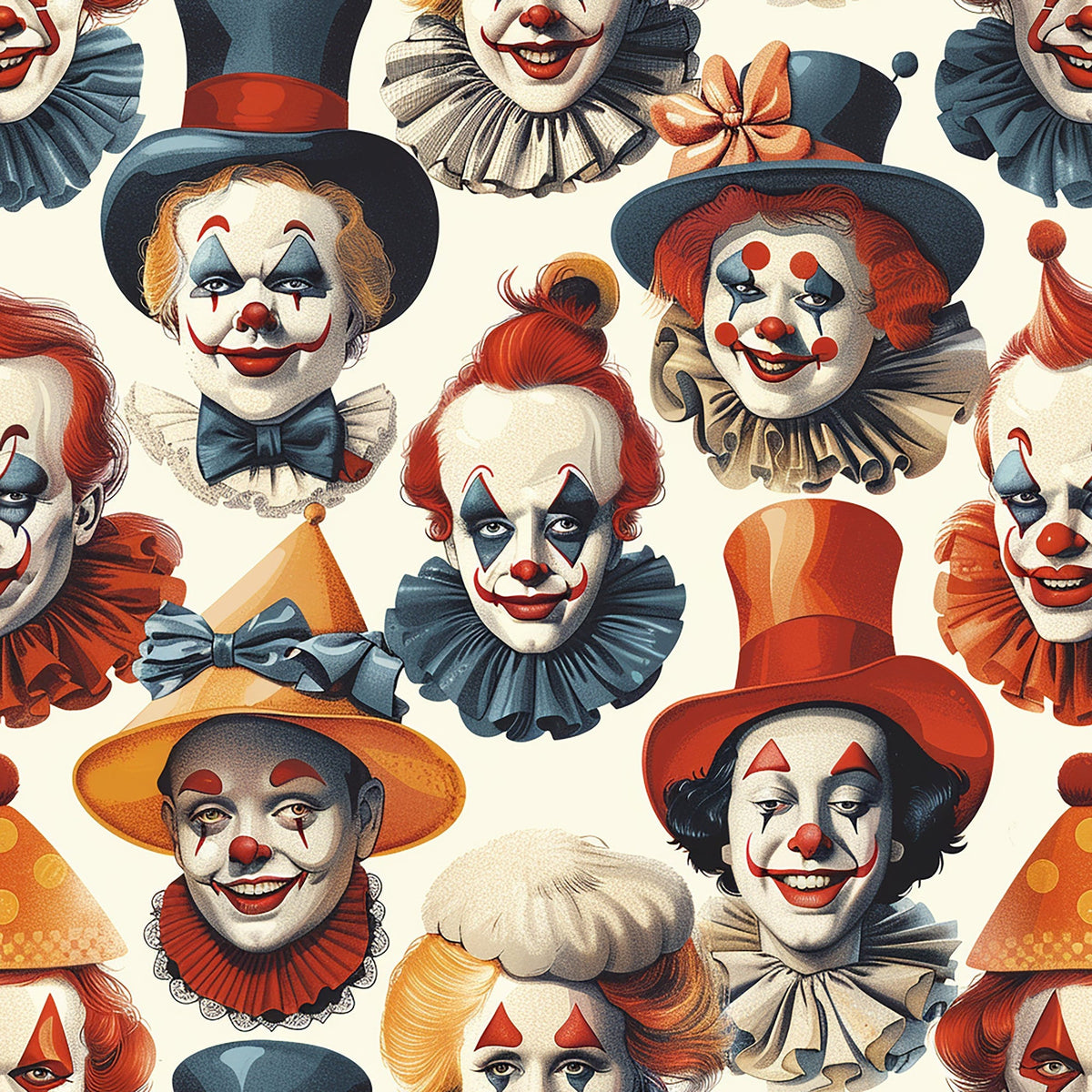 Big Top Jesters Pattern 12 Minky Fabric