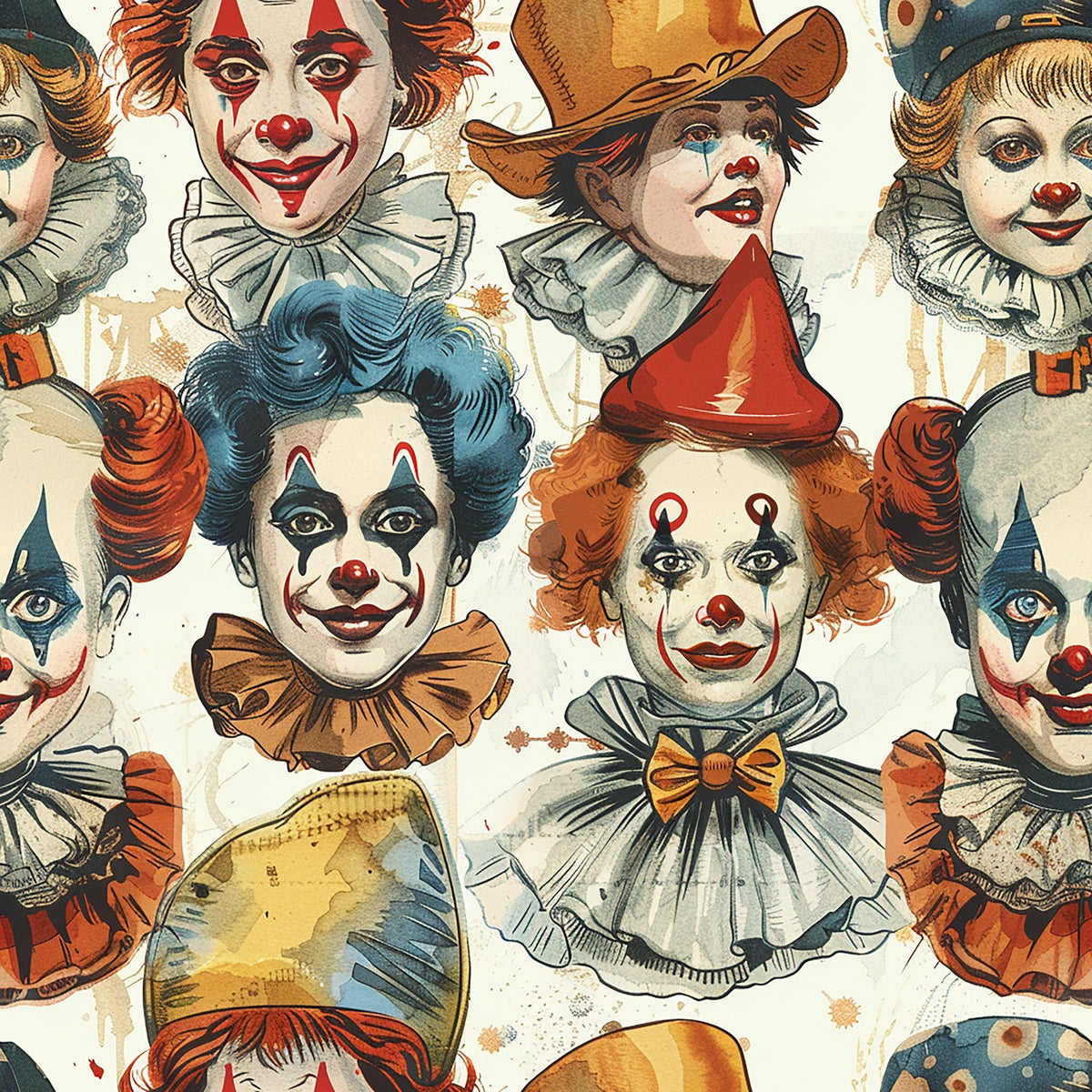Big Top Jesters Pattern 2 Minky Fabric