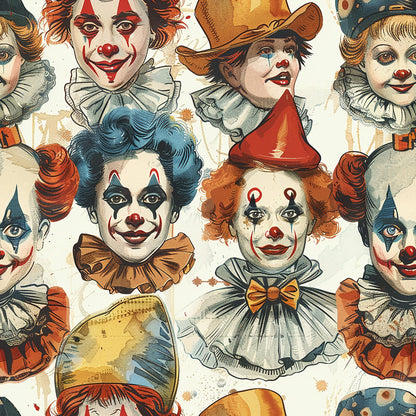 Big Top Jesters Pattern 2 Minky Fabric