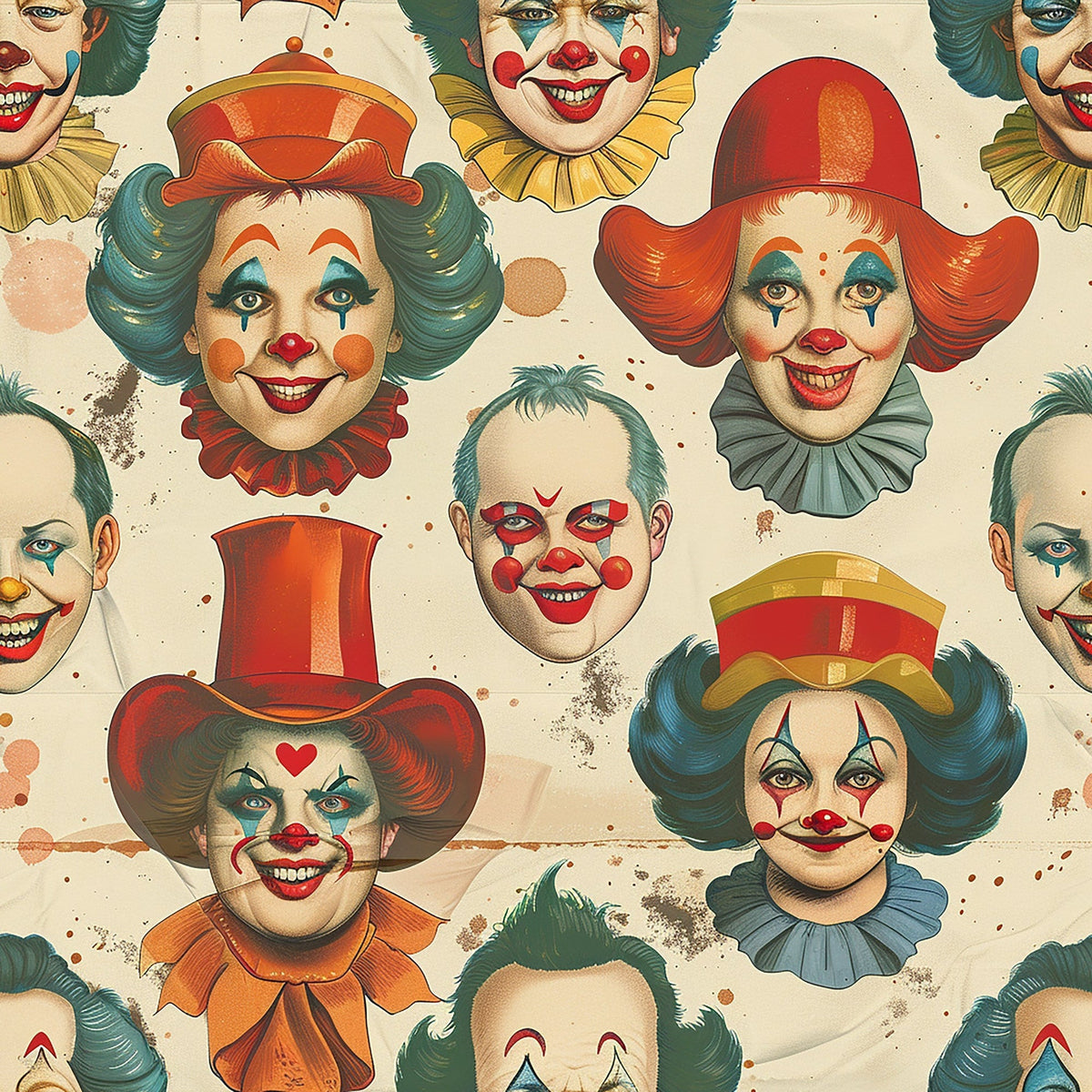 Big Top Jesters Pattern 3 Minky Fabric