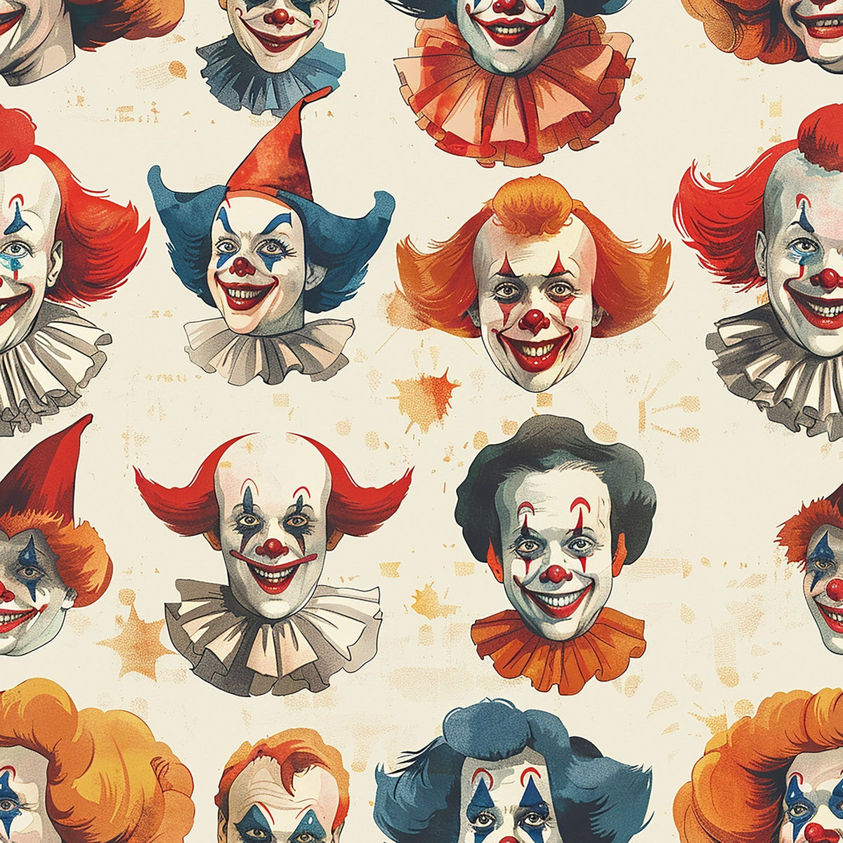 Big Top Jesters Pattern 4 Minky Fabric