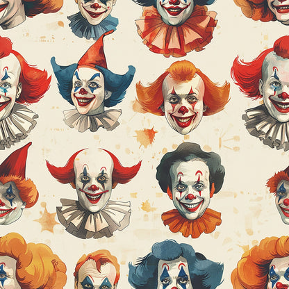Big Top Jesters Pattern 4 Minky Fabric