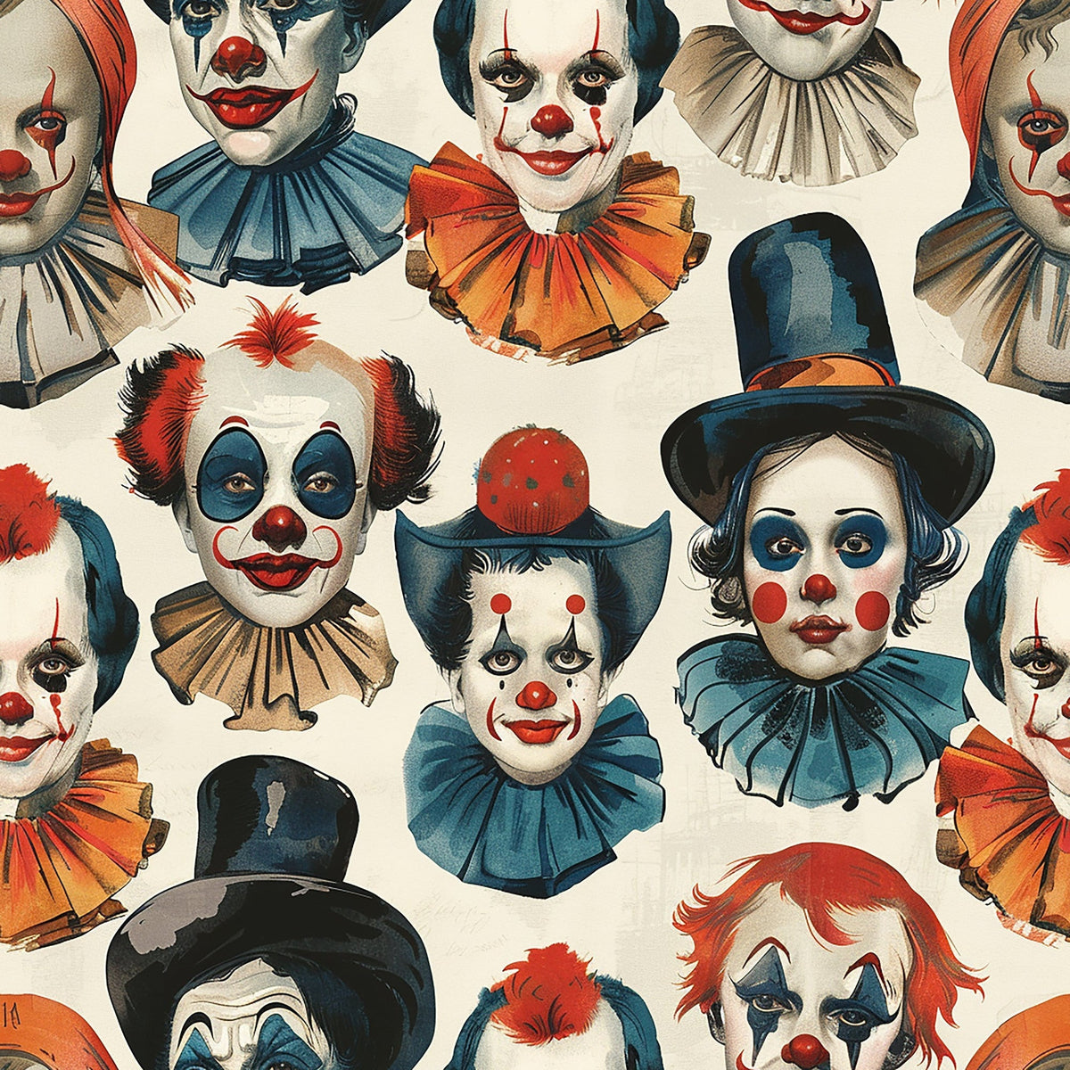 Big Top Jesters Pattern 5 Minky Fabric