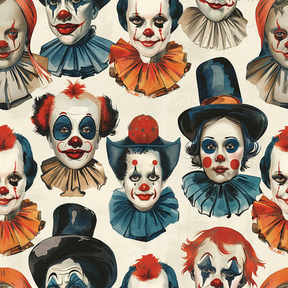 Big Top Jesters Pattern 5 Minky Fabric