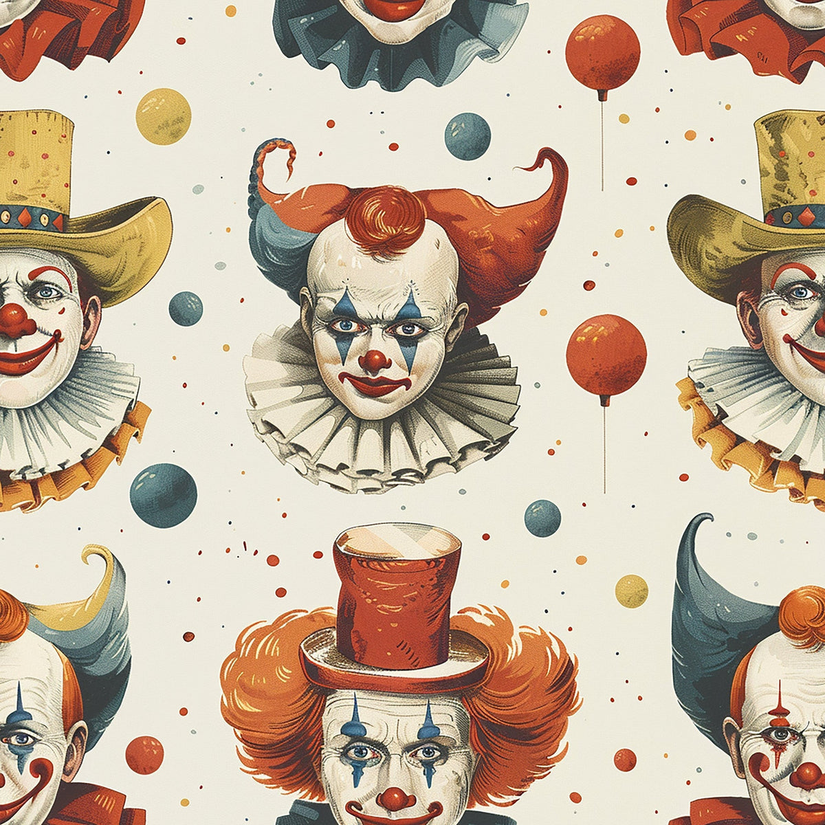 Big Top Jesters Pattern 6 Minky Fabric