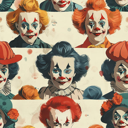 Big Top Jesters Pattern 9 Minky Fabric