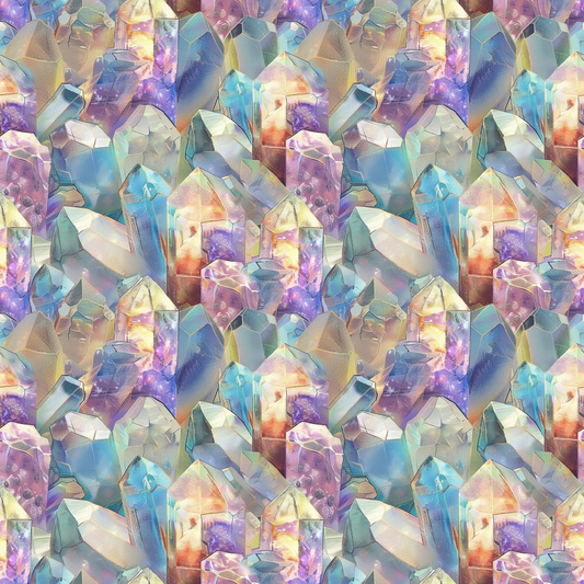 Opal Gemstone Pattern 1 Quilting Cotton Fabric