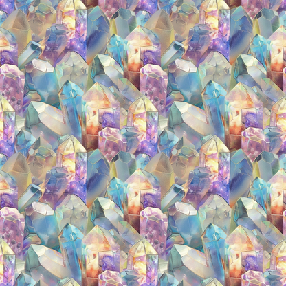Crystal Shimmer Pattern 1 Minky Fabric