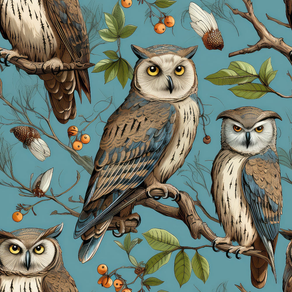Woodland Watchers Pattern 10 Minky Fabric