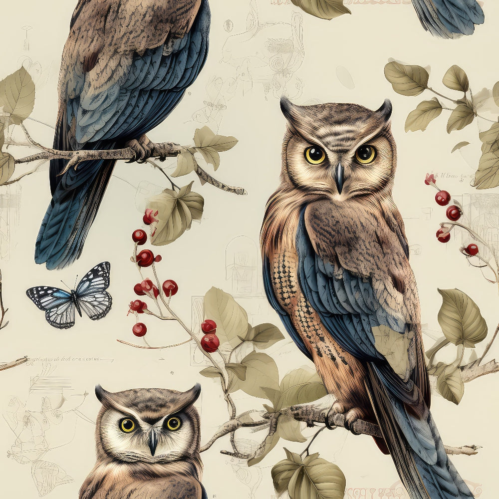 Woodland Watchers Pattern 4 Minky Fabric