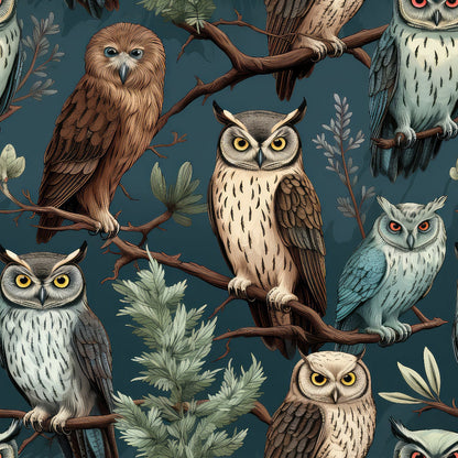 Woodland Watchers Pattern 5 Minky Fabric