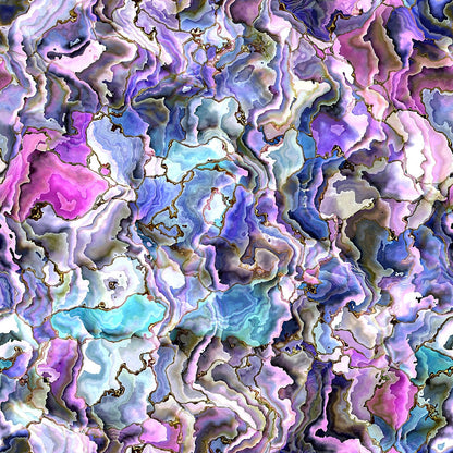 Marbled Opal Pattern 10 Minky Fabric