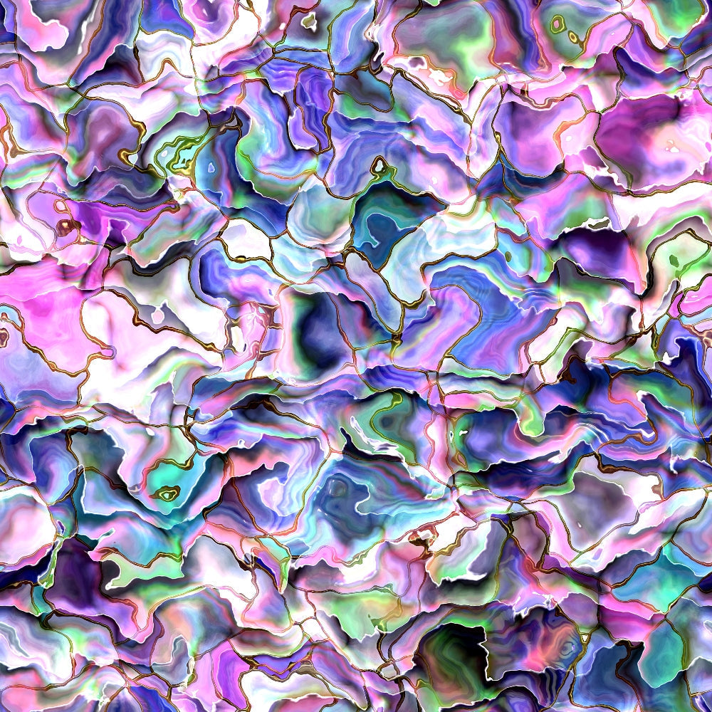 Marbled Opal Pattern 11 Minky Fabric