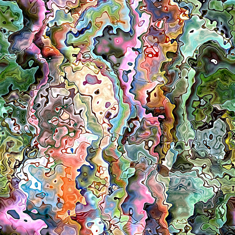 Marbled Opal Pattern 17 Minky Fabric