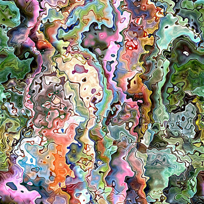 Marbled Opal Pattern 17 Minky Fabric
