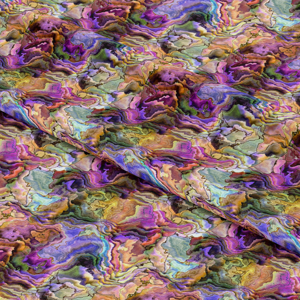 Oyster Shell Pattern 1 Quilting Cotton Fabric