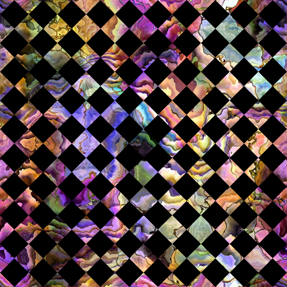 Marbled Opal Pattern 20 Minky Fabric