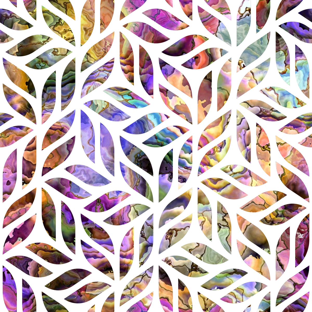 Marbled Opal Pattern 30 Minky Fabric