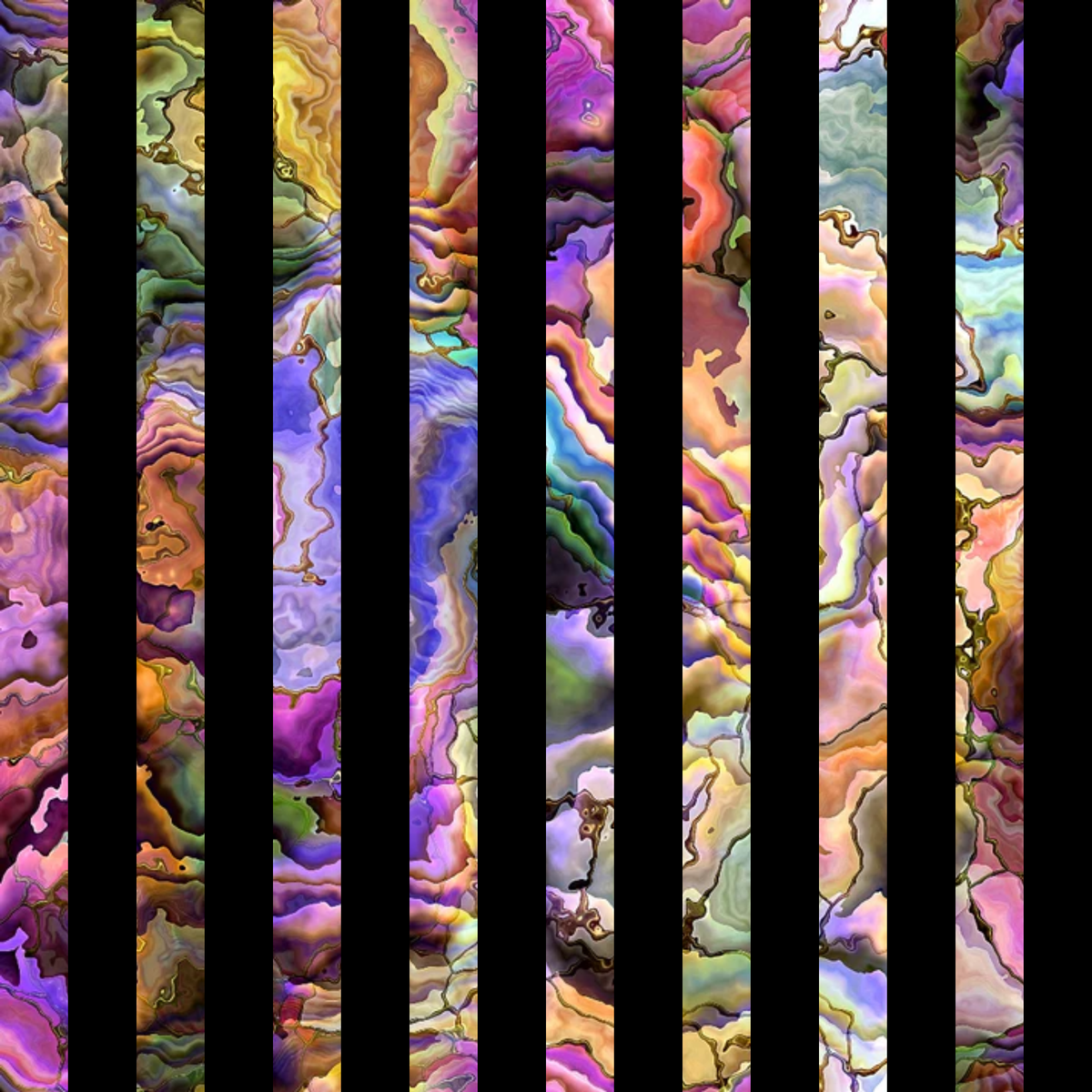 Marbled Opal Pattern 32 Minky Fabric