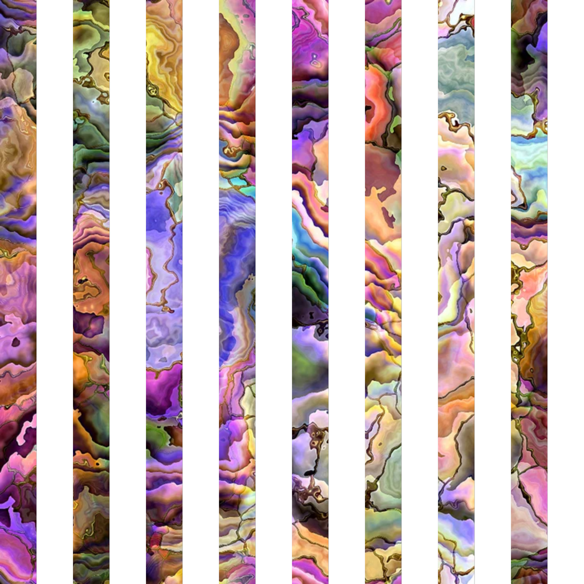 Marbled Opal Pattern 33 Minky Fabric