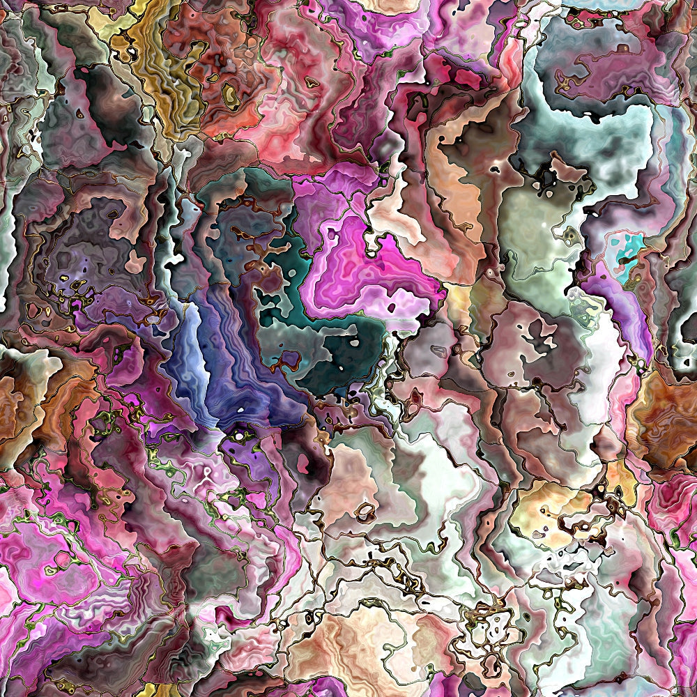 Marbled Opal Pattern 2 Minky Fabric