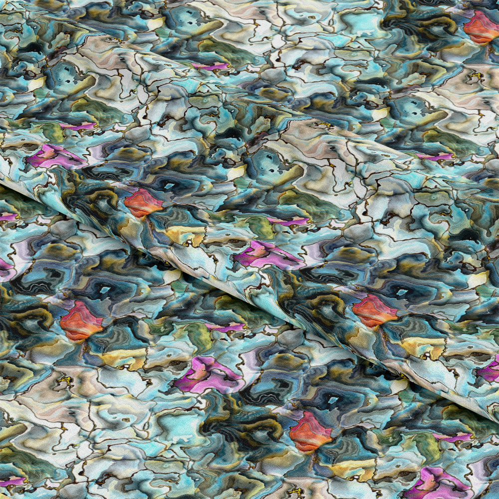 Oyster Shell Pattern 4 Quilting Cotton Fabric