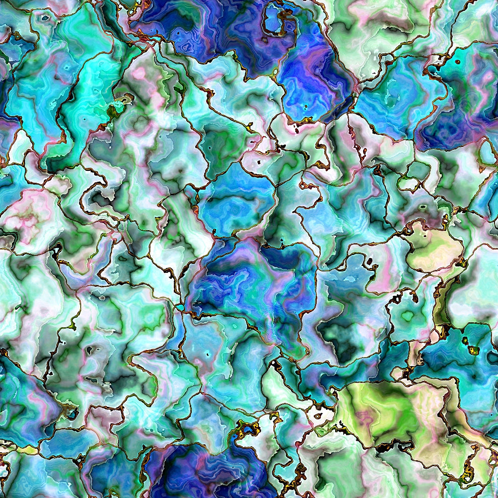 Marbled Opal Pattern 5 Minky Fabric